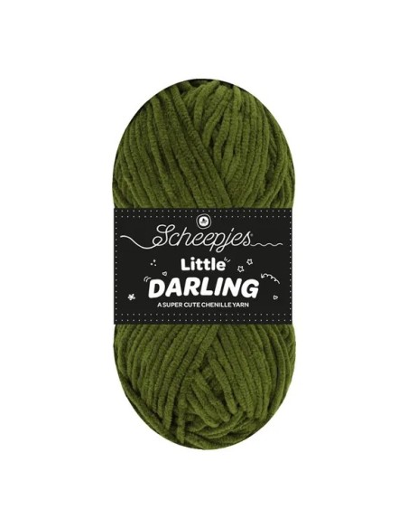Scheepjes Little Darling Nr. 447 Dino - pliušiniai / šeniliniai (Chenille) nėrimo, mezgimo siūlai