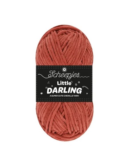 Scheepjes Little Darling Nr. 440 Fox - pliušiniai / šeniliniai (Chenille) nėrimo, mezgimo siūlai
