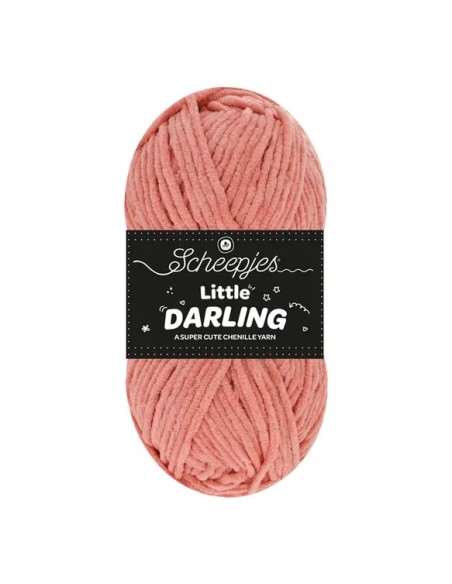 Scheepjes Little Darling Nr. 439 Lychee - pliušiniai / šeniliniai (Chenille) nėrimo, mezgimo siūlai
